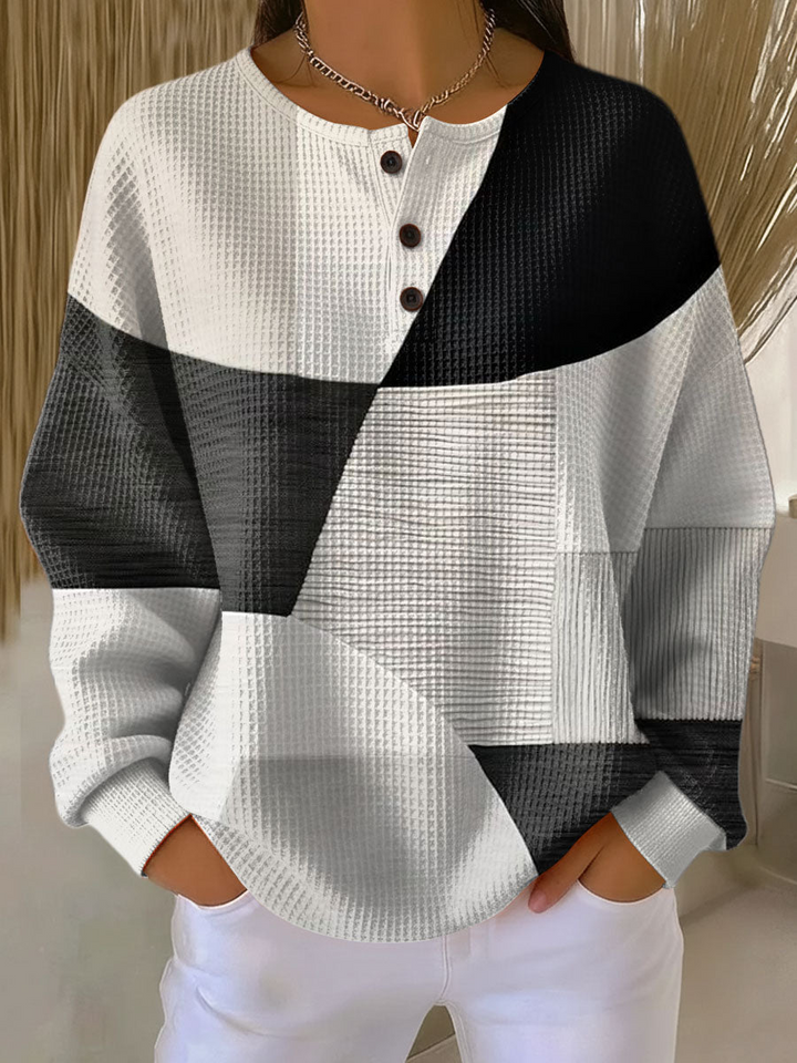 Everly waffle knit sweater – image 3