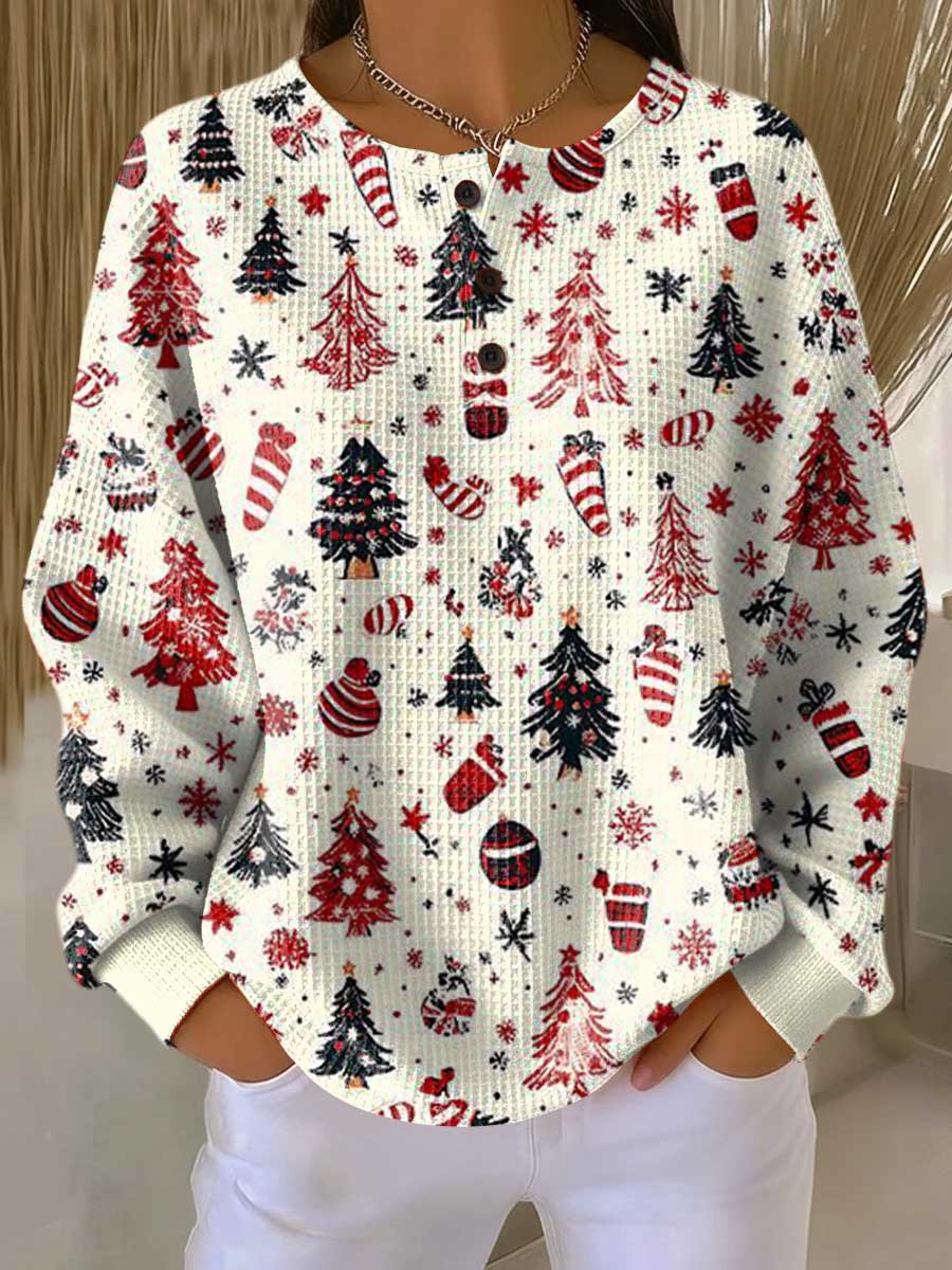 Everly waffle knit sweater – image 2