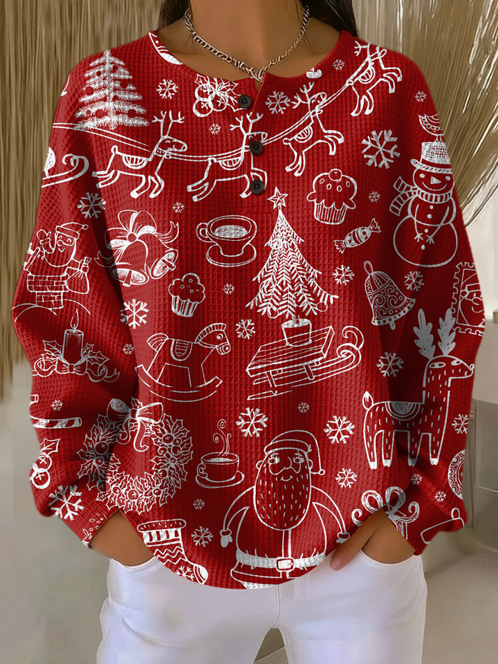 Everly waffle knit sweater – image 13