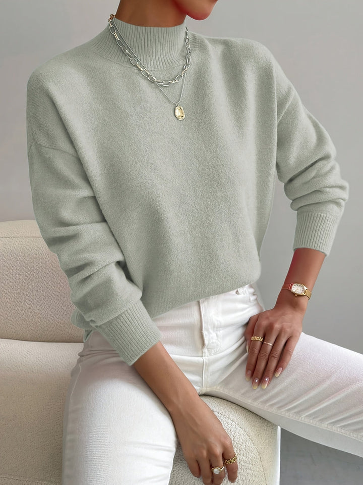 Addison oversized mock neck sweater – image 3