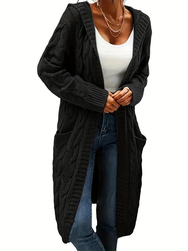 Madeline collarless knit cardigan – image 2