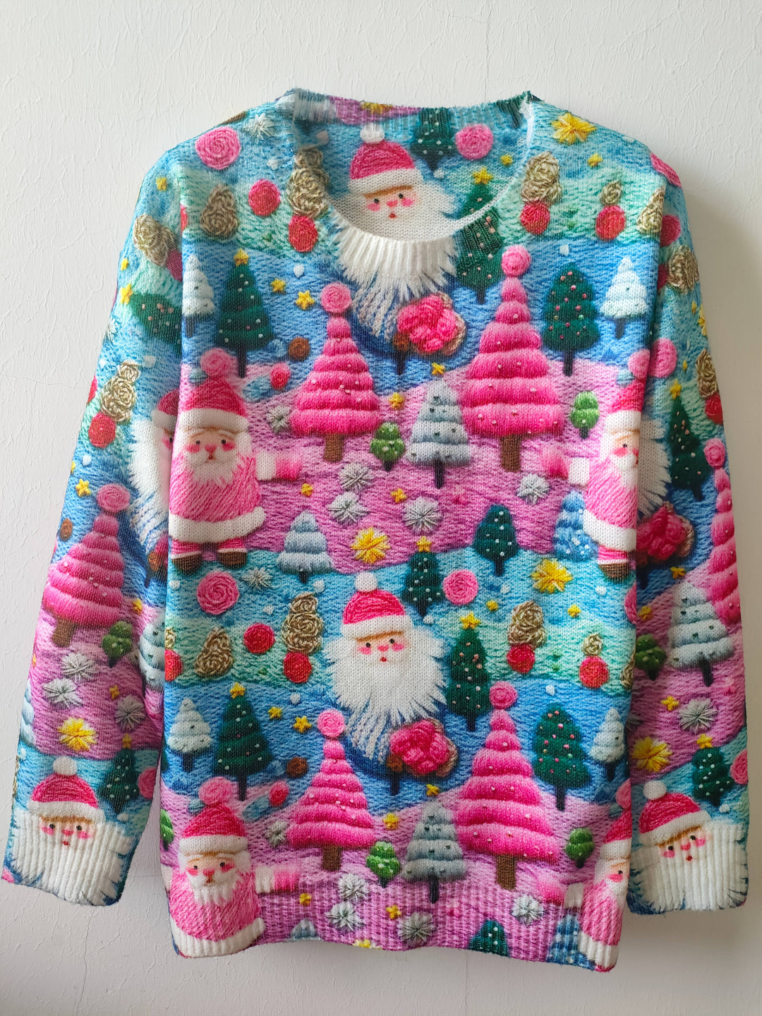 Carol sequin Santa Christmas sweater – image 5