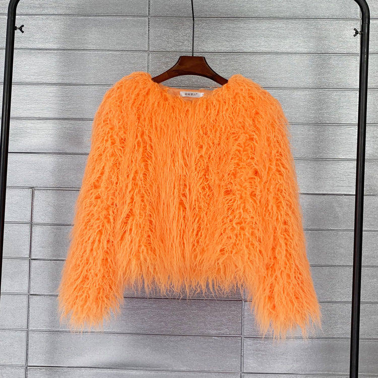 Priscilla faux fur coat – image 10