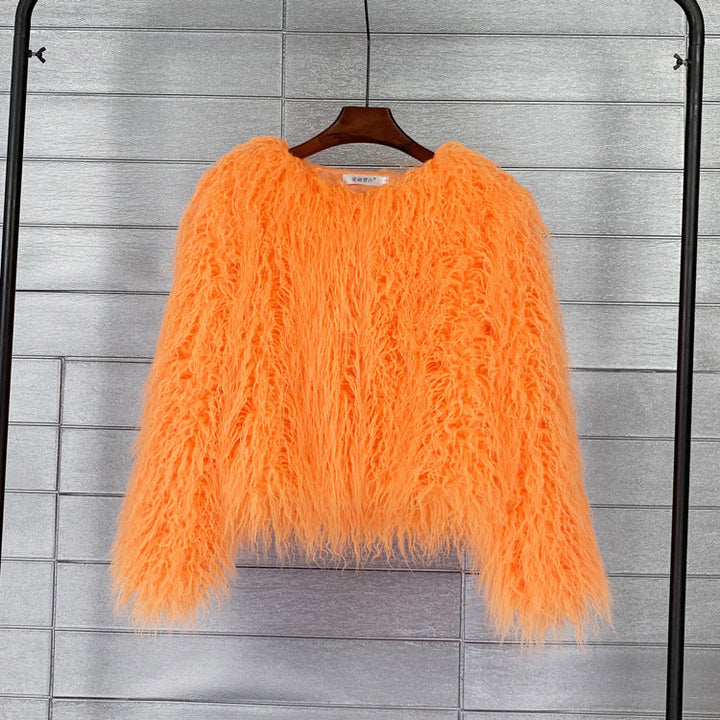 Priscilla faux fur coat – image 10