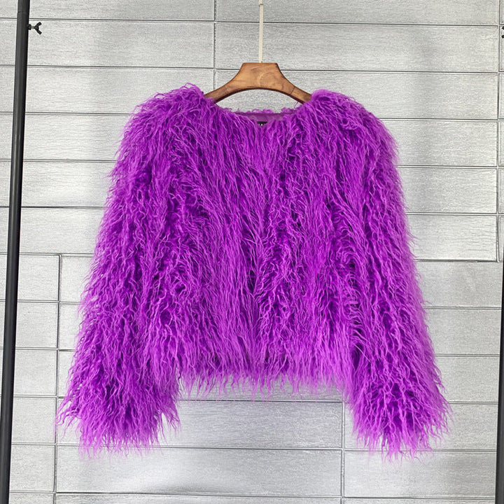 Priscilla faux fur coat – image 3