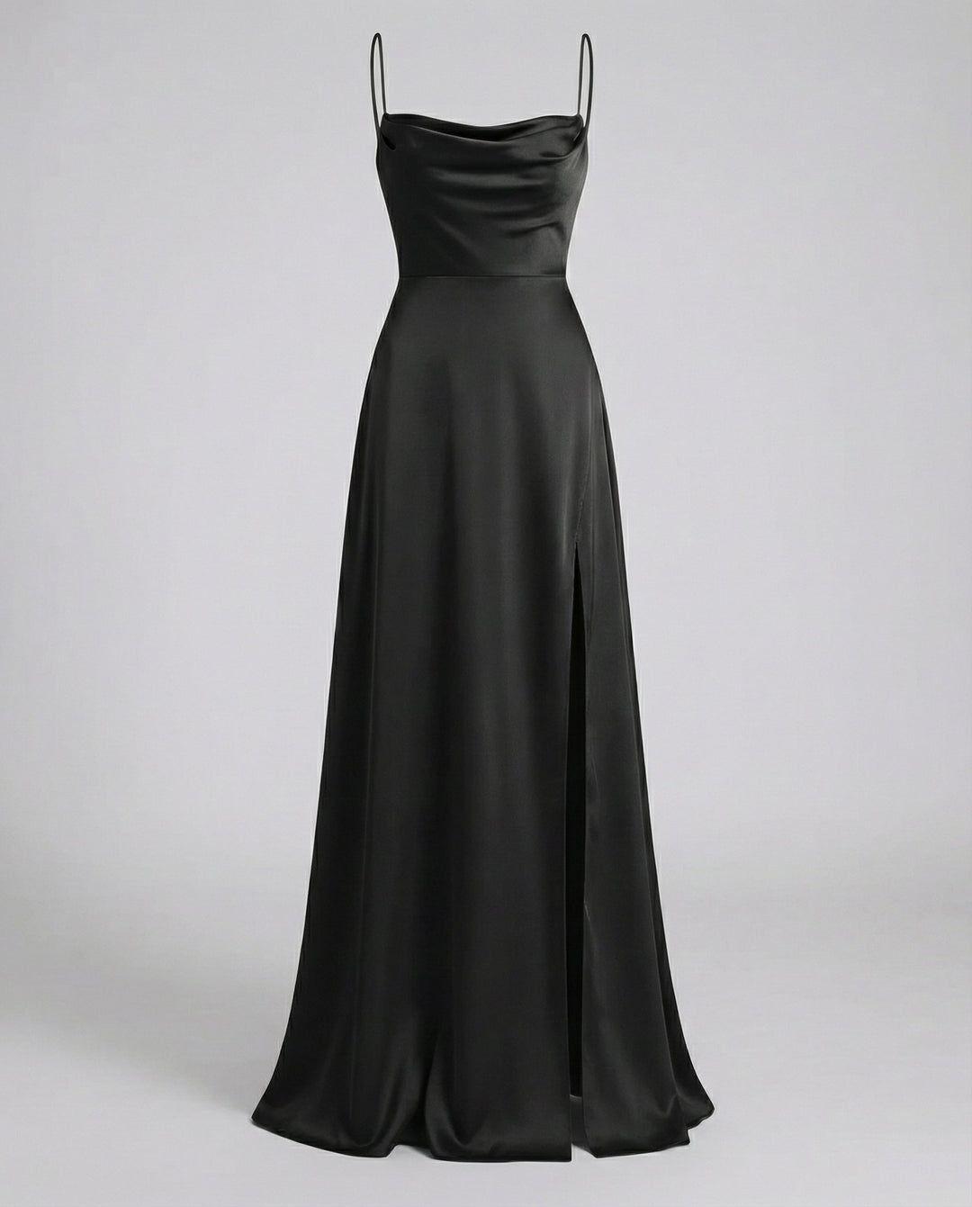 Oaklyn flowy cowl neck maxi dress with slit – image 11