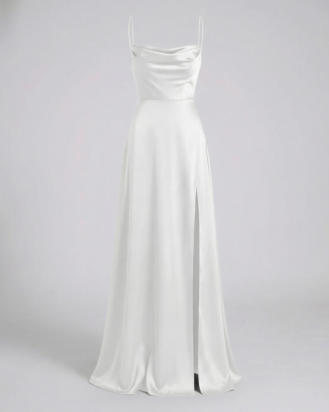 Oaklyn flowy cowl neck maxi dress with slit – image 10