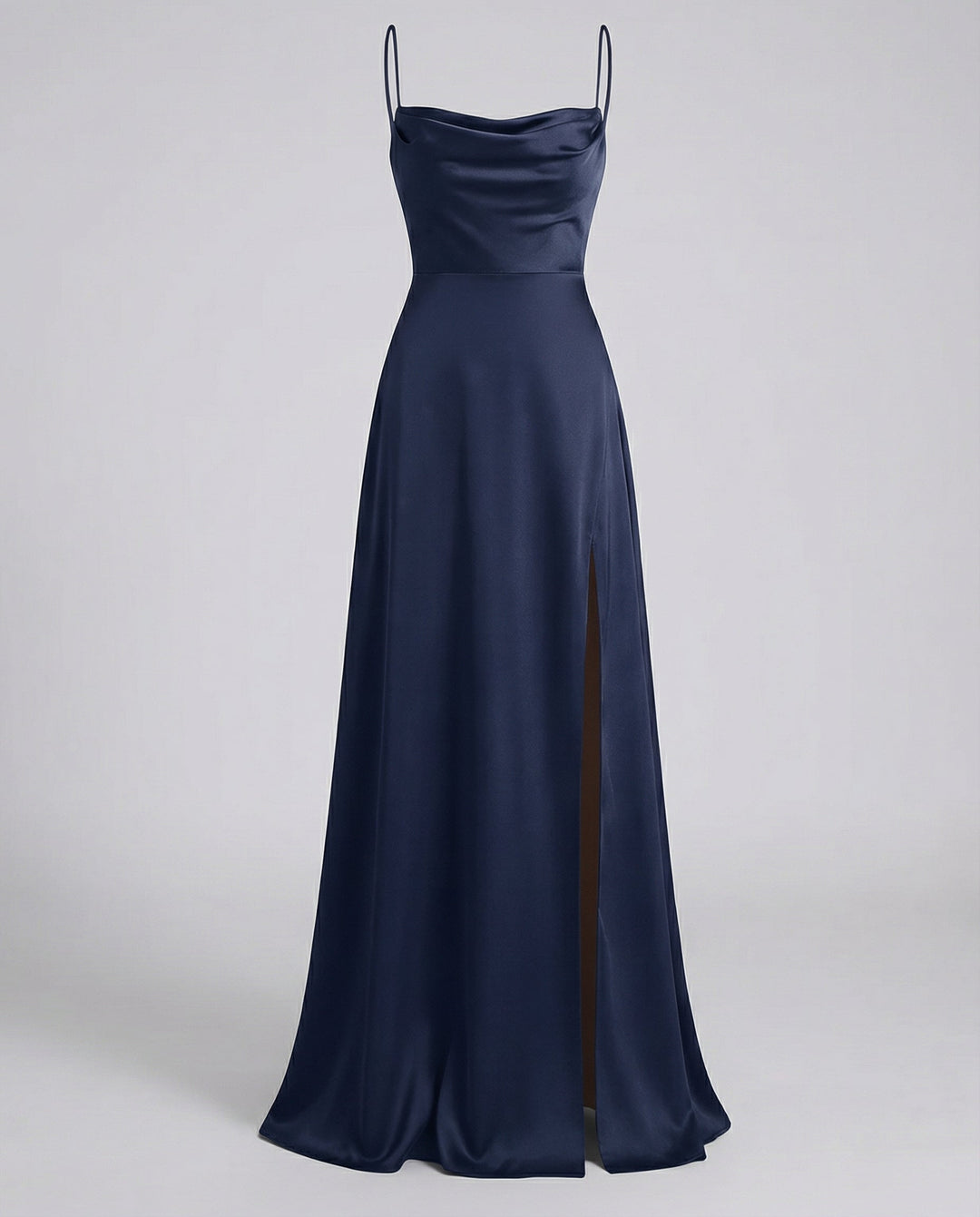 Oaklyn flowy cowl neck maxi dress with slit – image 6