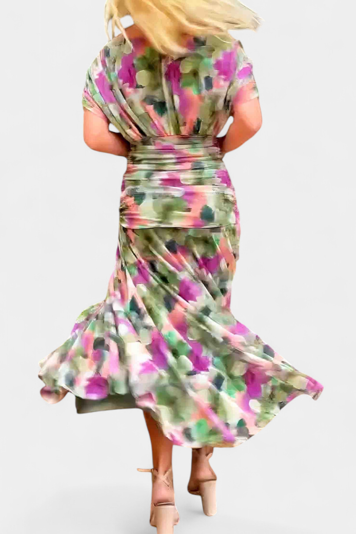 Jolie off shoulder twist front maxi dress – image 10
