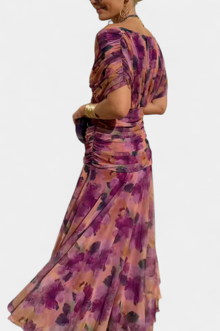 Jolie off shoulder twist front maxi dress – image 12