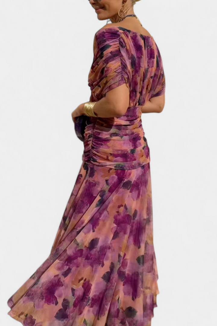 Jolie off shoulder twist front maxi dress – image 12