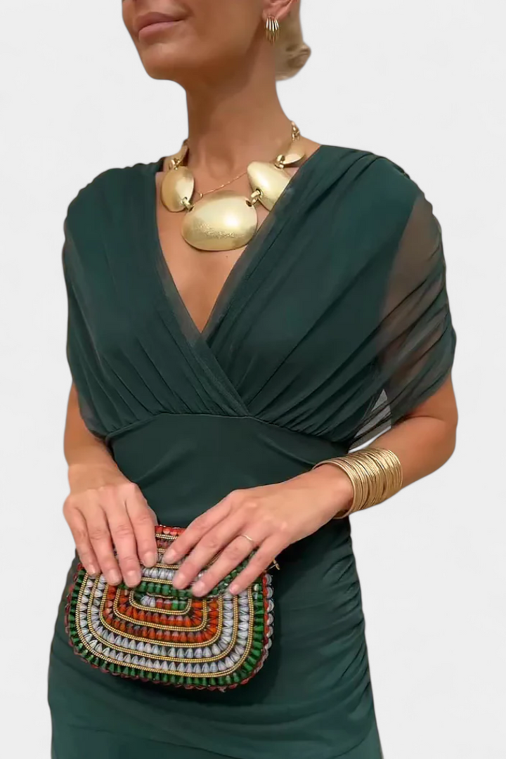 Jolie off shoulder twist front maxi dress – image 14