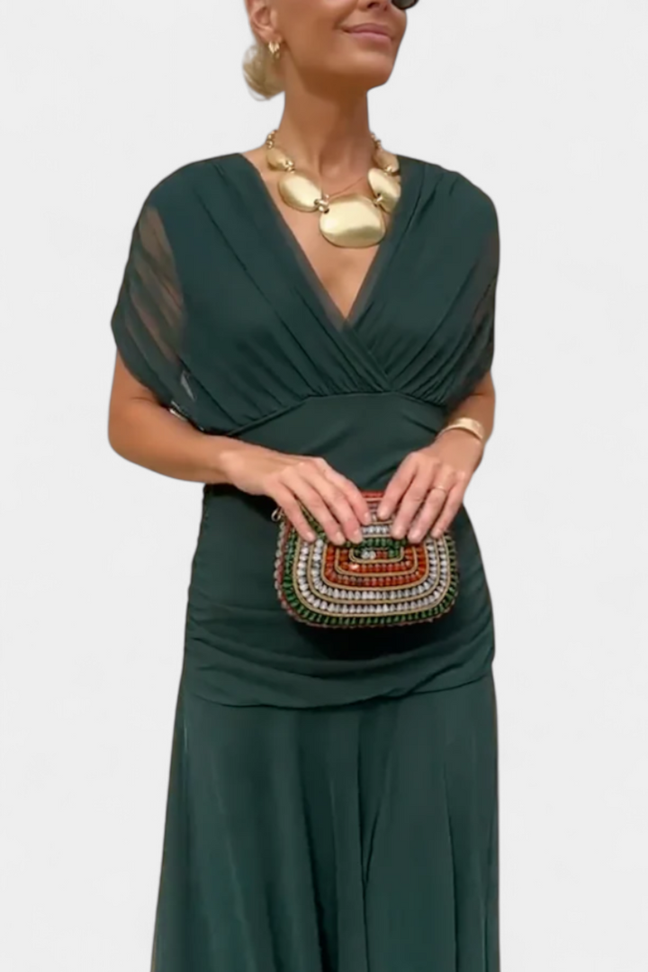 Jolie off shoulder twist front maxi dress – image 15