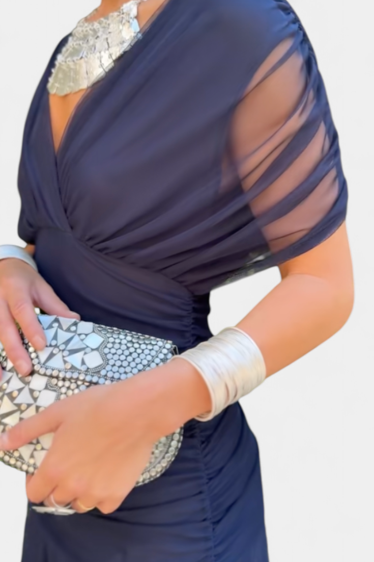 Jolie off shoulder twist front maxi dress – image 17
