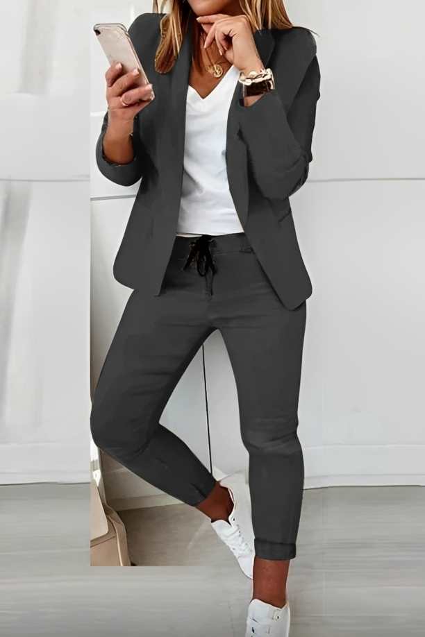 Bernadette relaxed two piece suit set – image 2