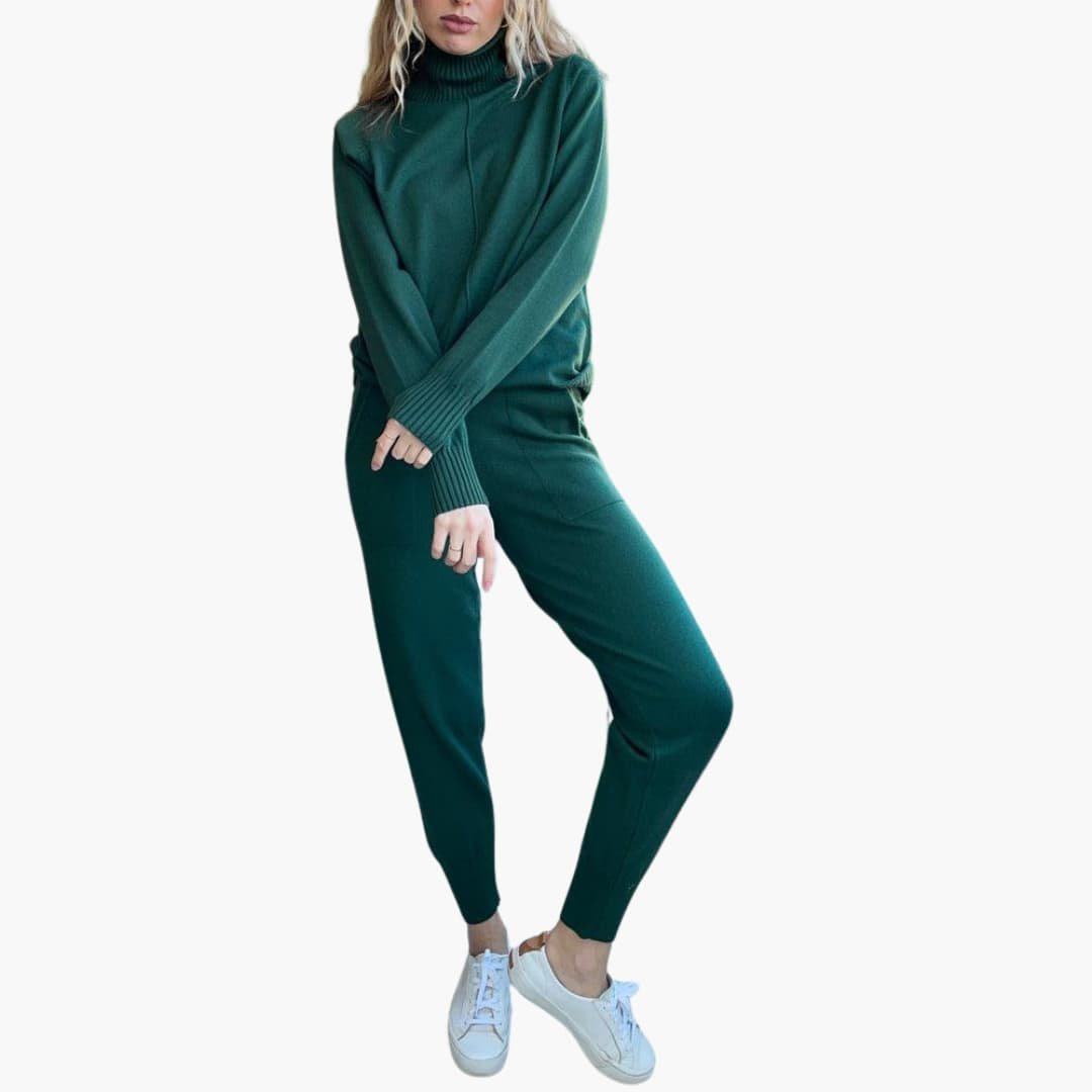 Annabeth turtleneck knit and wide leg pants set – image 2