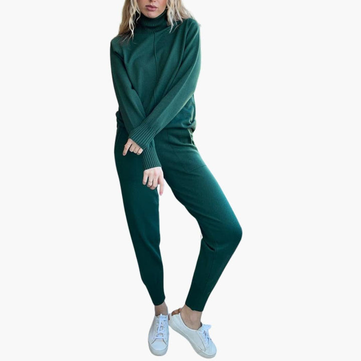 Annabeth turtleneck knit and wide leg pants set – image 2