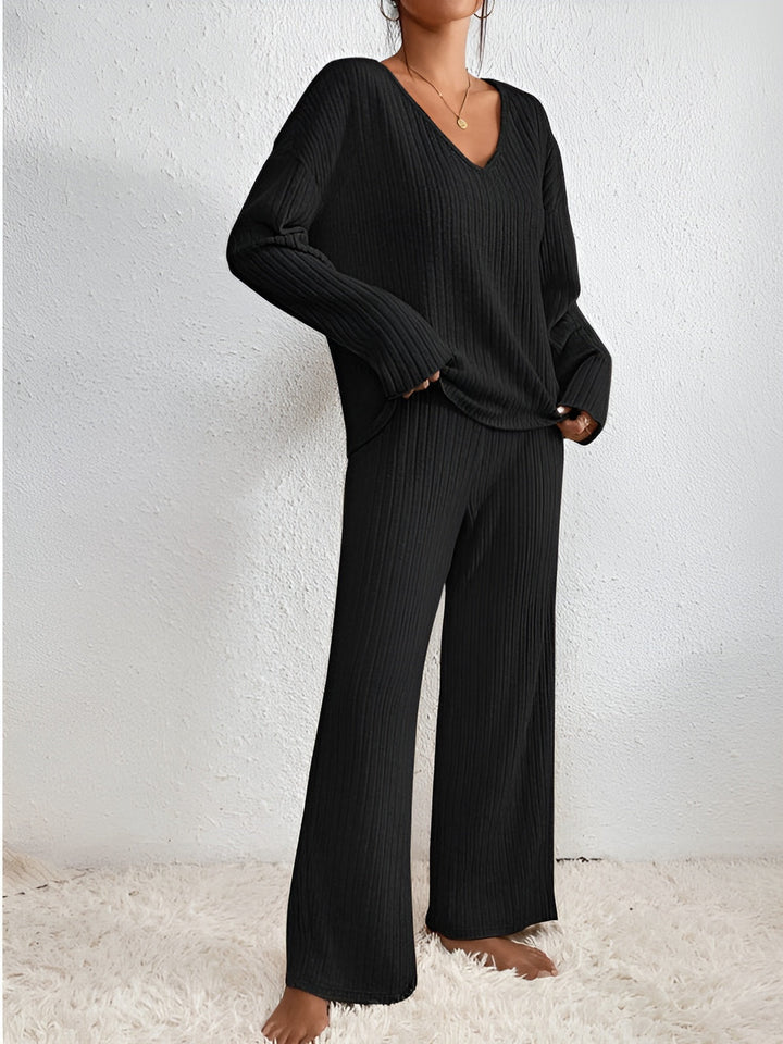 Willa two piece v neck knit set – image 10