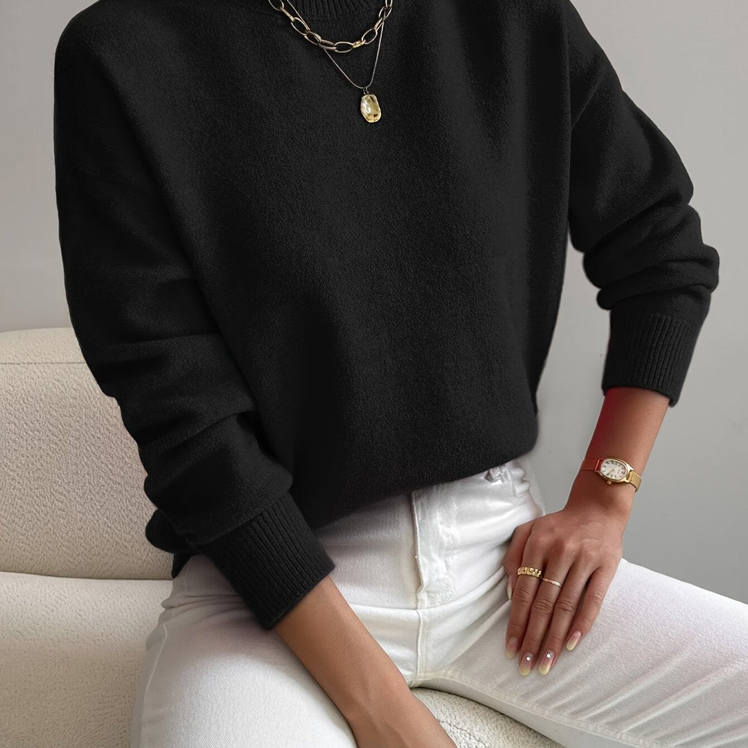 Addison oversized mock neck sweater – image 12