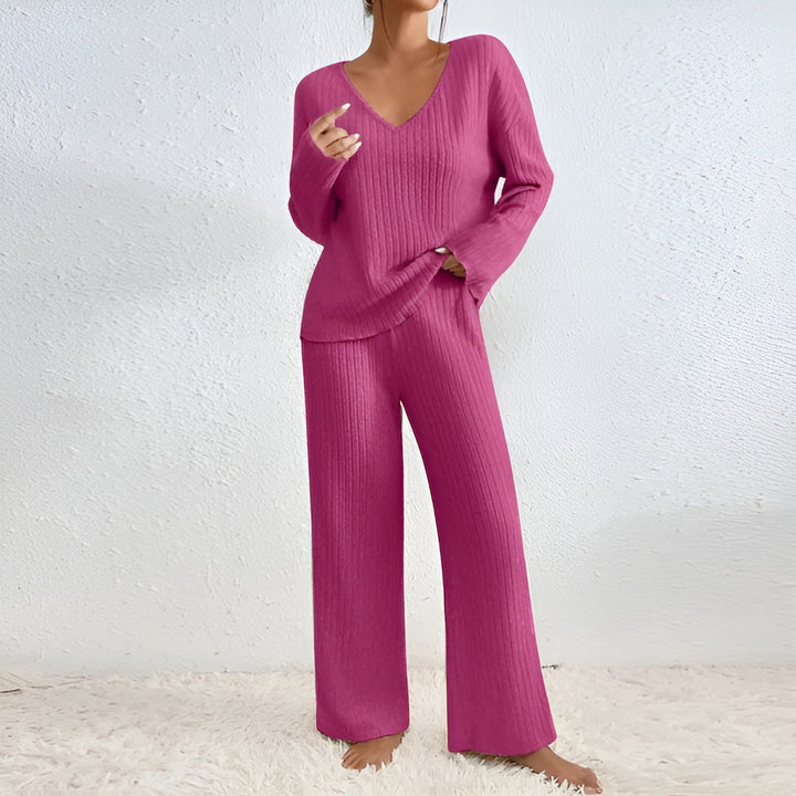 Willa two piece v neck knit set – image 11