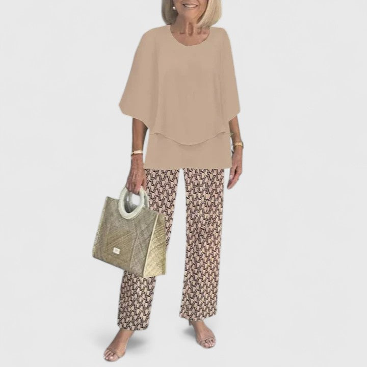 Ondine two piece printed pants set – image 15