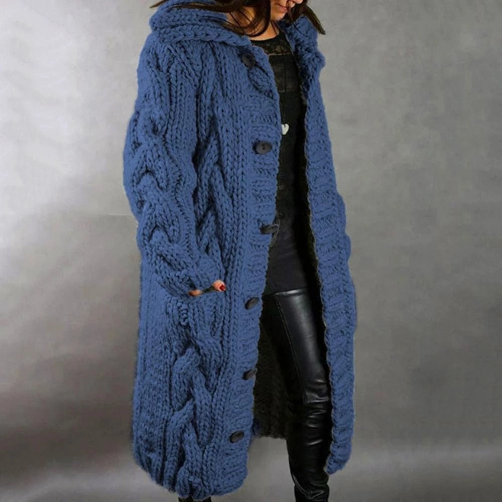 Arabella chunky knit sweater coat