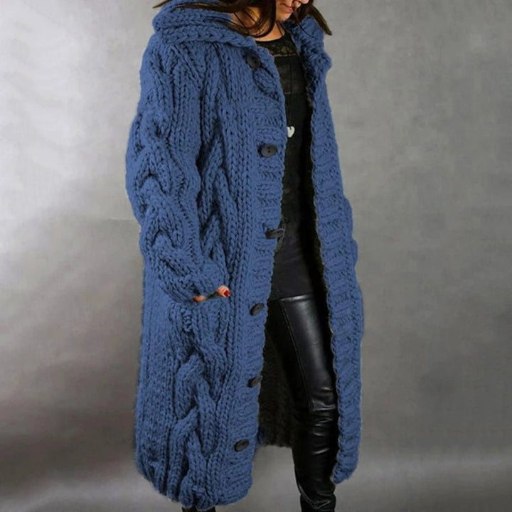 Arabella chunky knit sweater coat