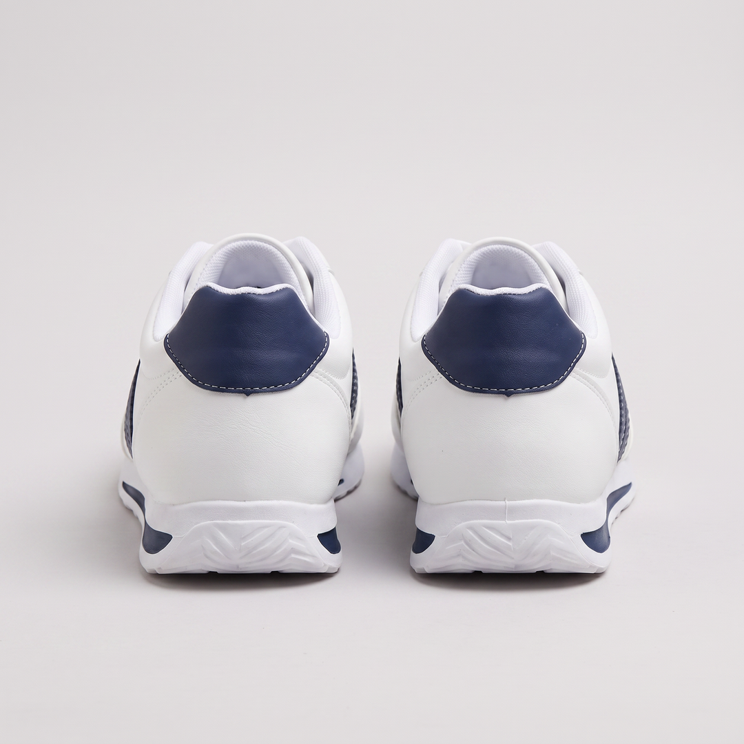 Linda – White Lace-Up Trainers