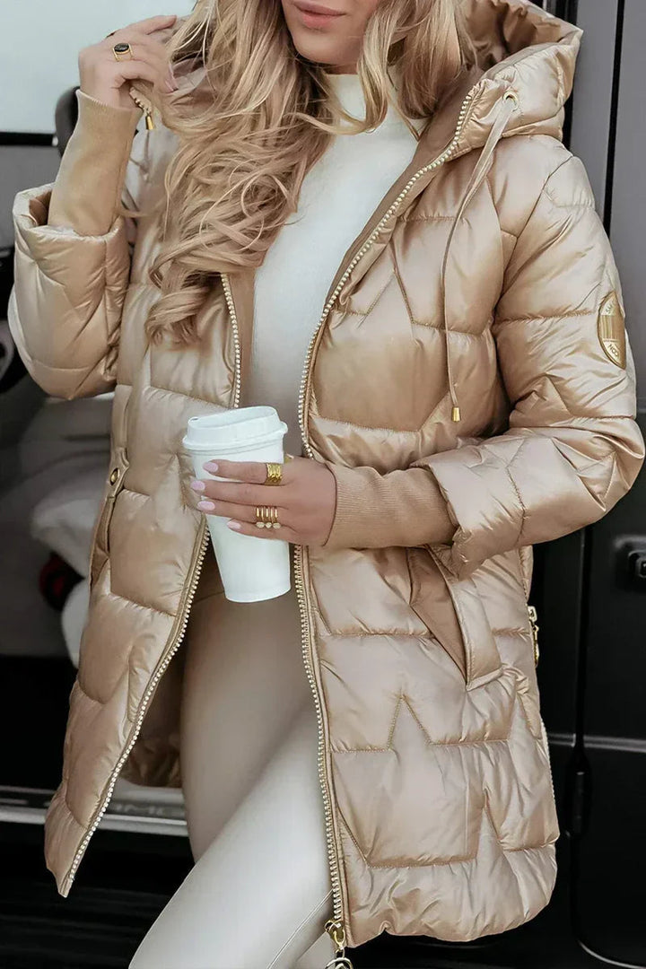 Bettina hooded winter coat with soft lining – image 5