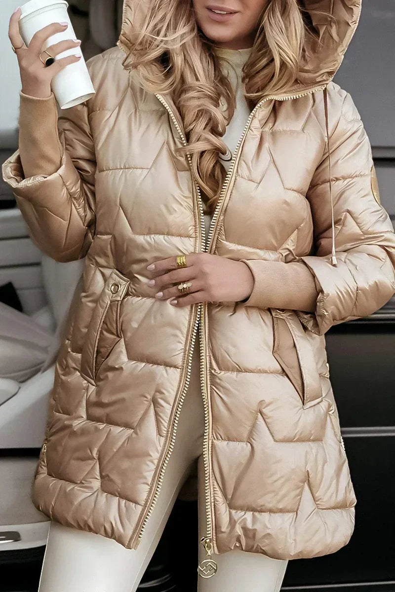 Bettina hooded winter coat with soft lining – image 7