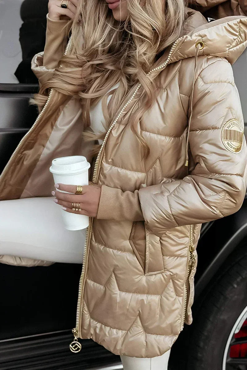 Bettina hooded winter coat with soft lining – image 8