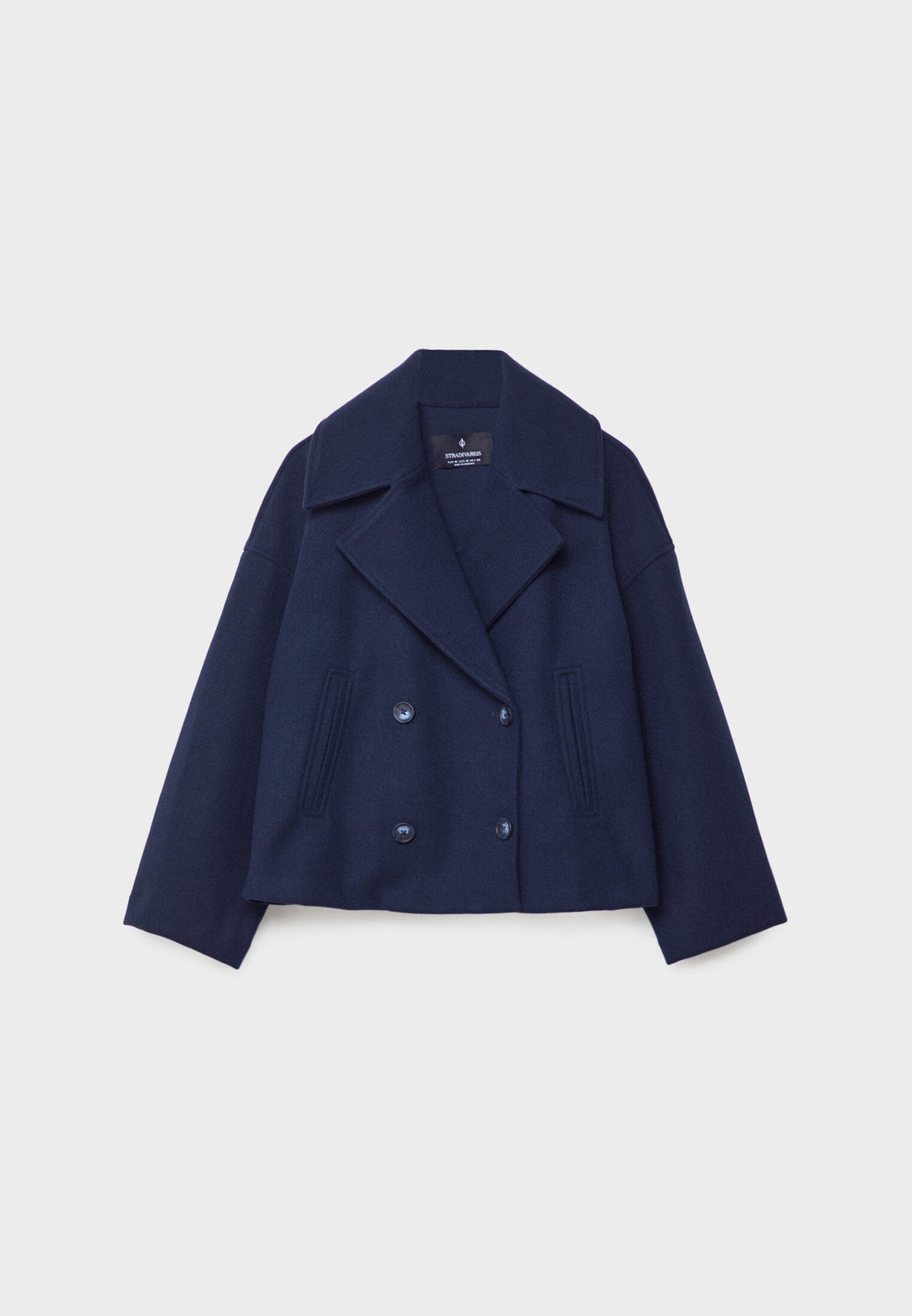 Felicity cropped double breasted pea coat – image 10