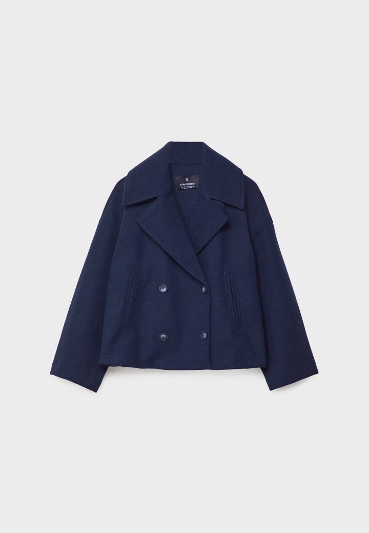 Felicity cropped double breasted pea coat – image 10