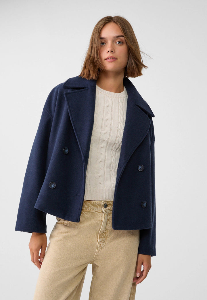 Felicity cropped double breasted pea coat – image 5
