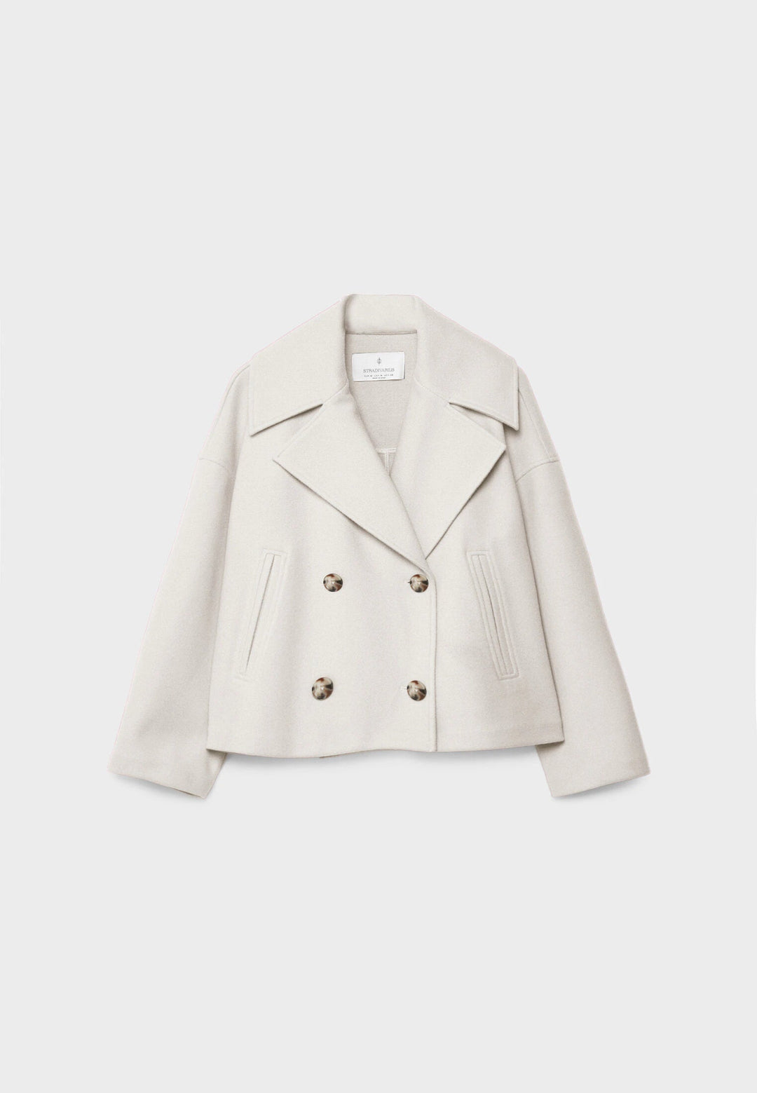 Felicity cropped double breasted pea coat – image 6