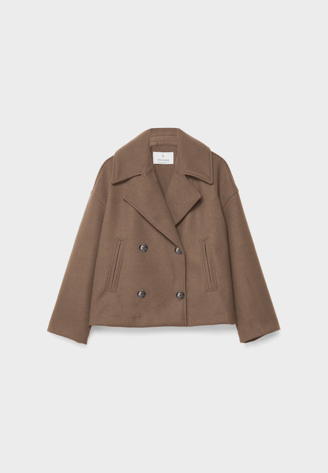 Felicity cropped double breasted pea coat – image 9