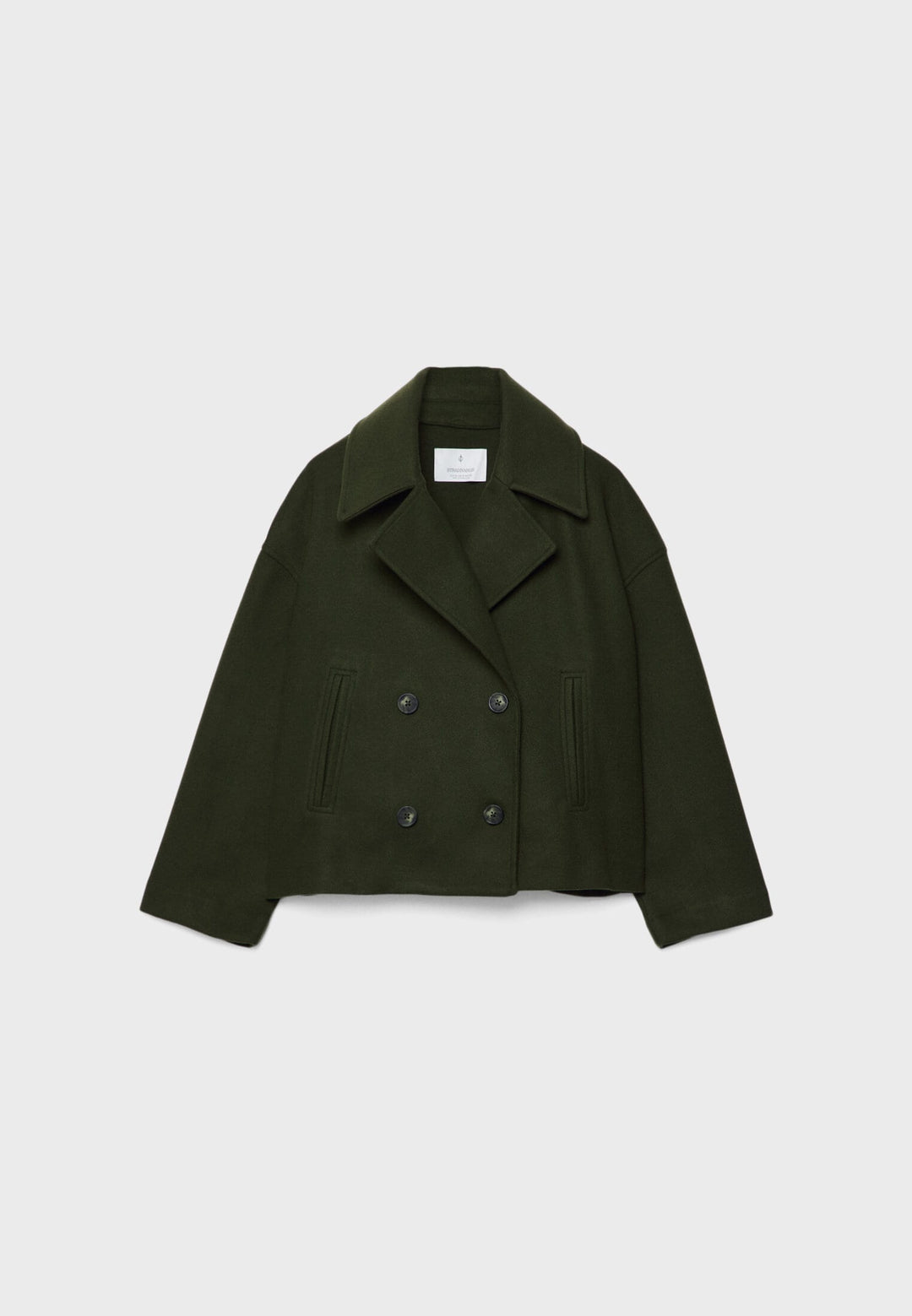 Felicity cropped double breasted pea coat – image 8
