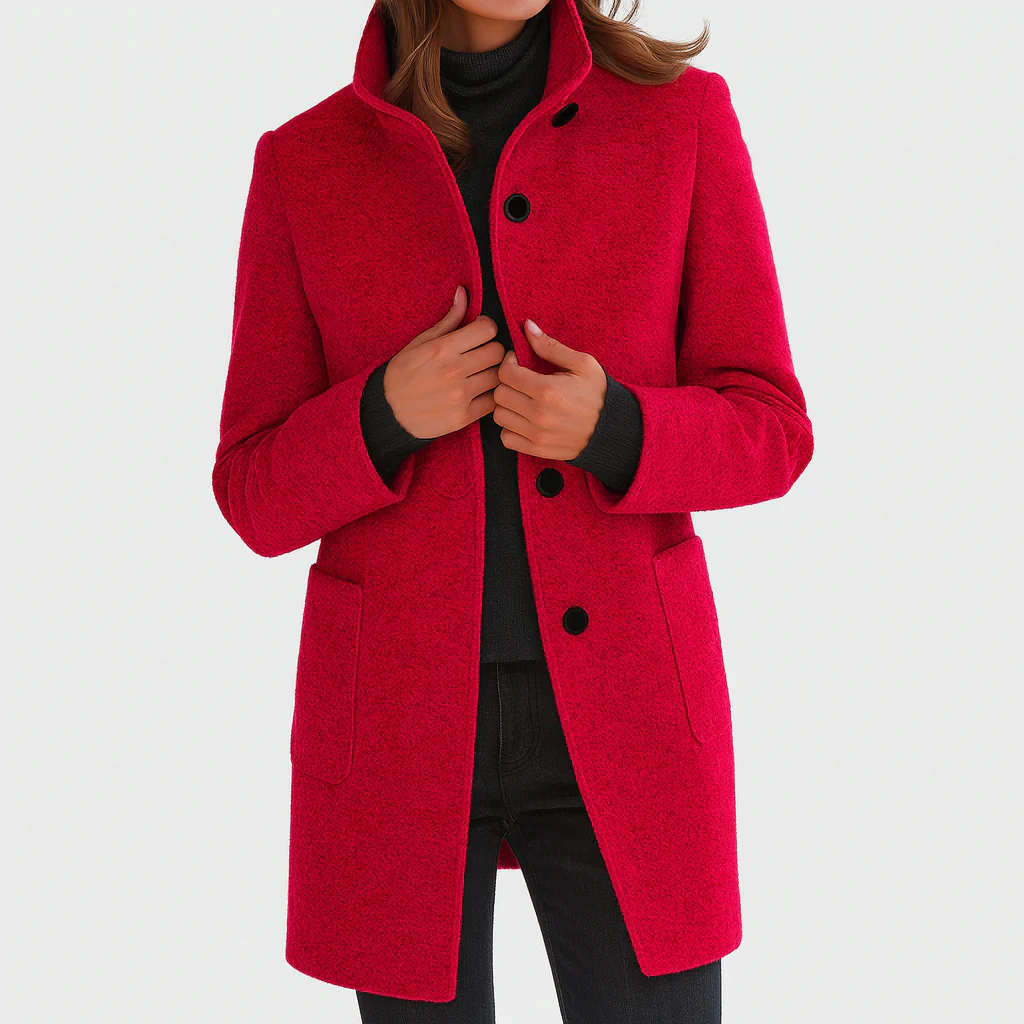 Charlotte fitted button coat – image 7
