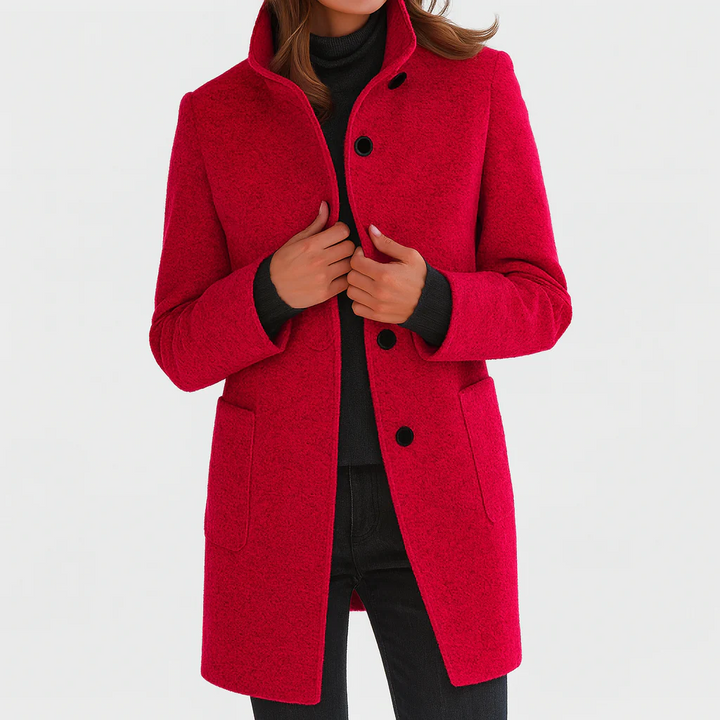 Charlotte fitted button coat – image 7