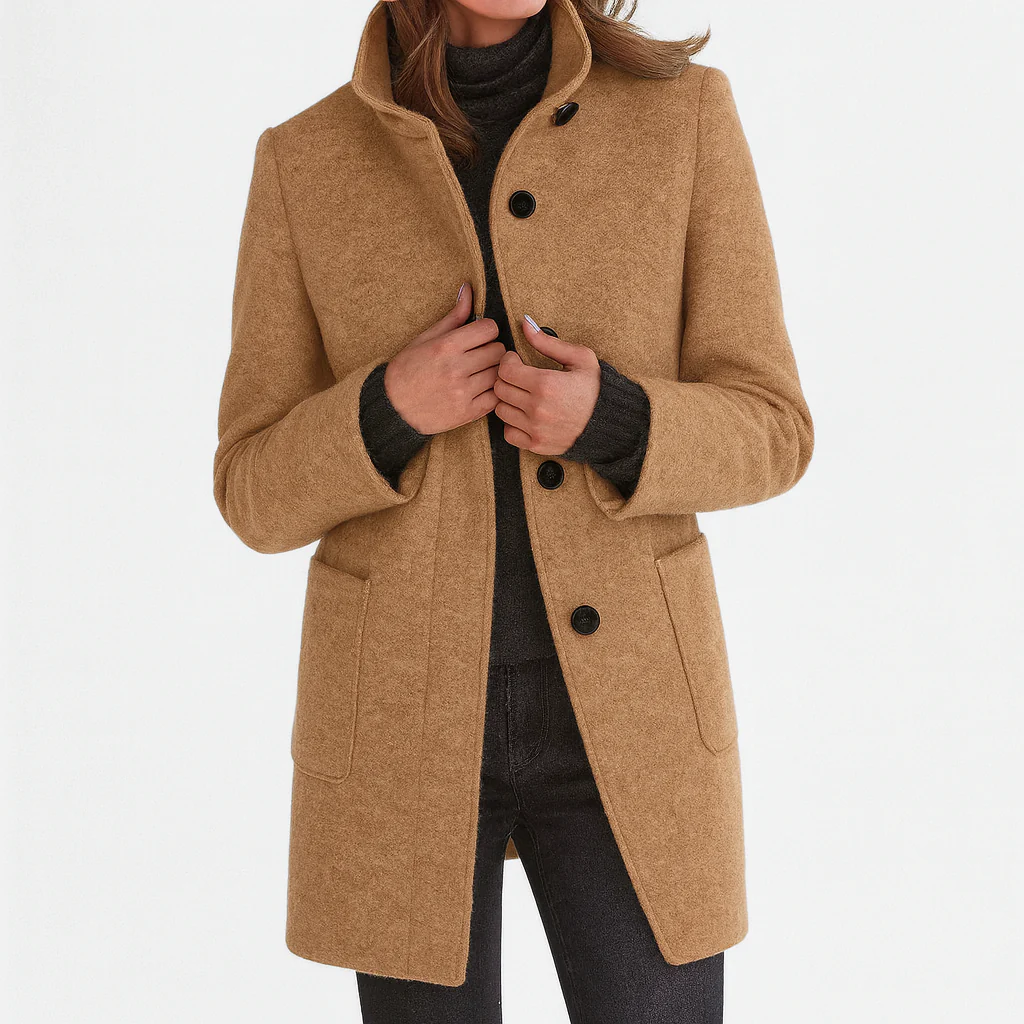 Charlotte fitted button coat – image 8