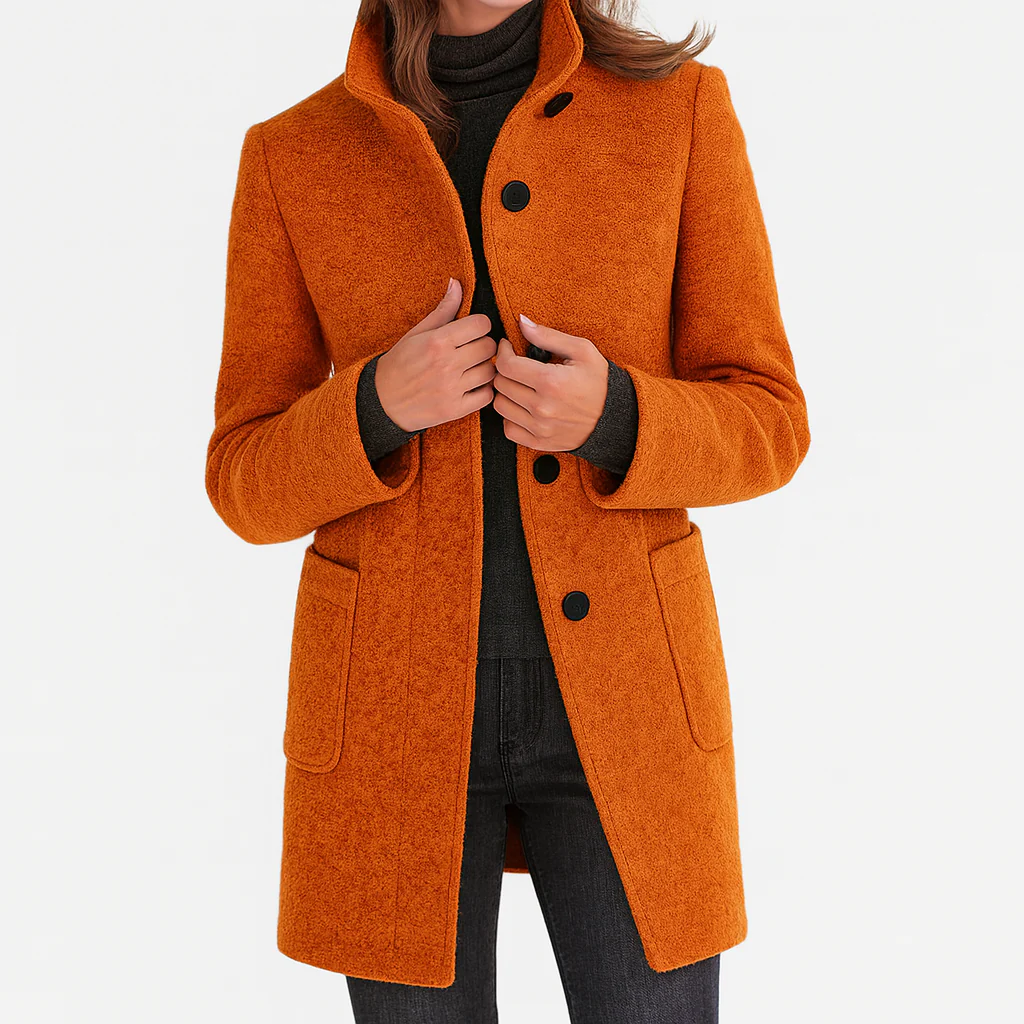 Charlotte fitted button coat – image 9