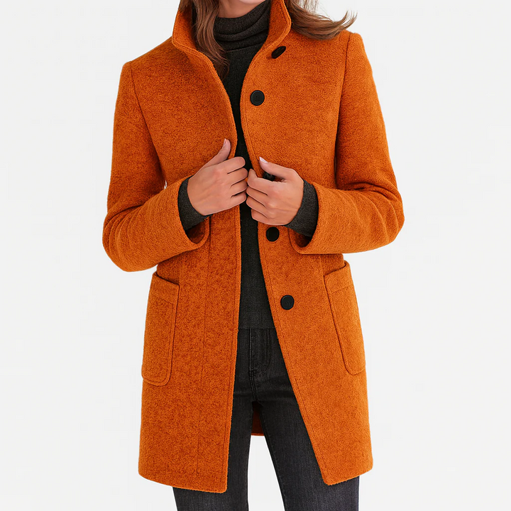Charlotte fitted button coat – image 9