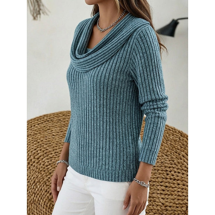 Journey ribbed cowl neck sweater – image 5