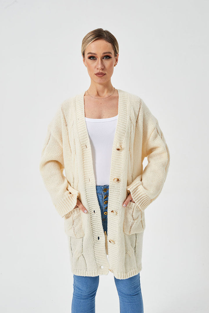 Leocadia relaxed long cardigan sweater – image 10