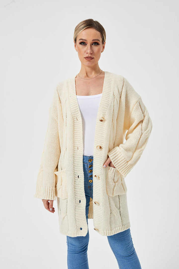 Leocadia relaxed long cardigan sweater – image 12