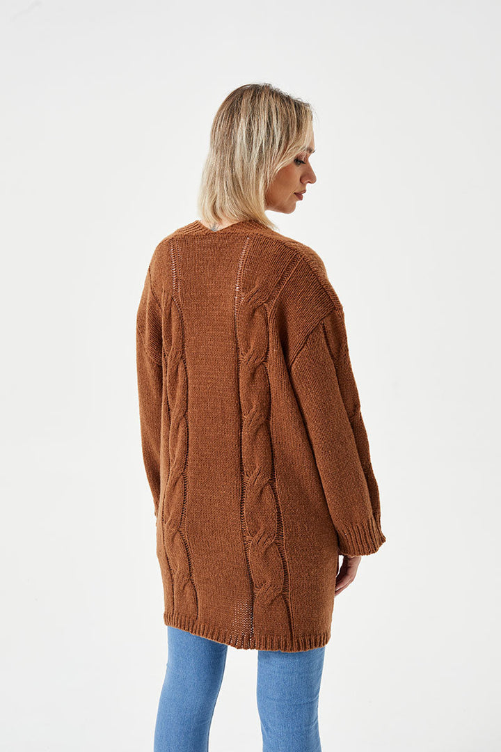 Leocadia relaxed long cardigan sweater – image 3