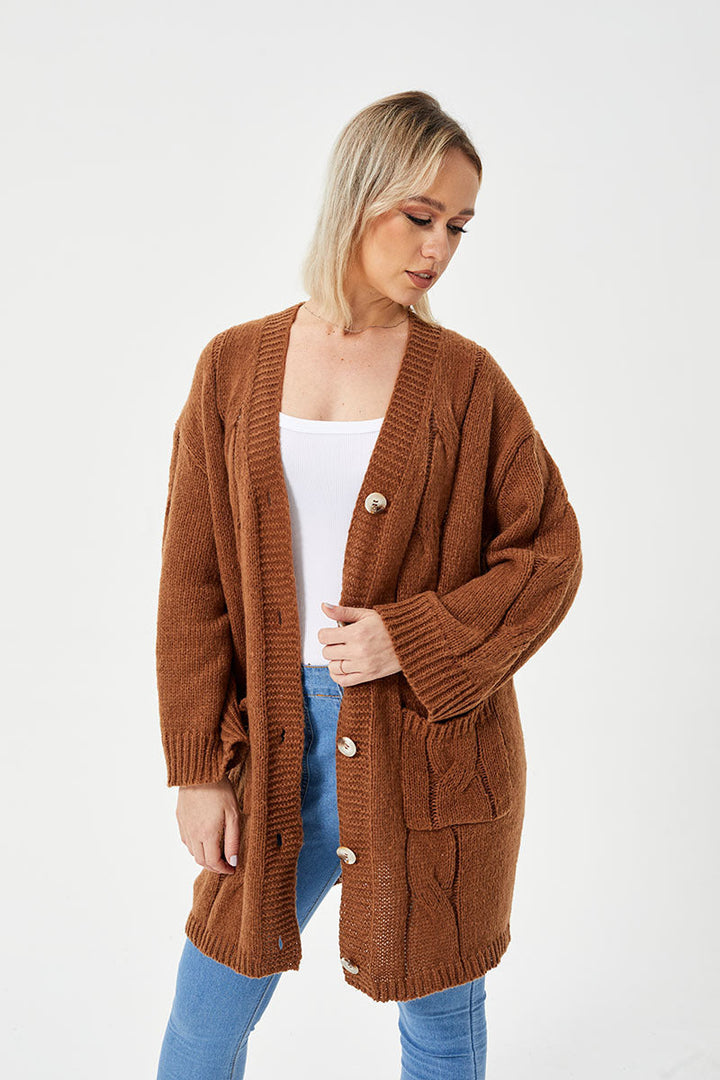 Leocadia relaxed long cardigan sweater – image 4