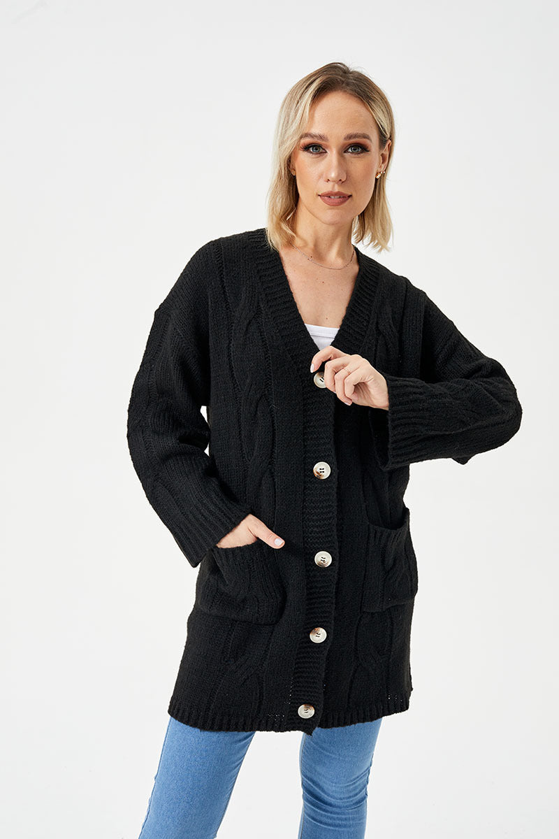 Leocadia relaxed long cardigan sweater – image 6