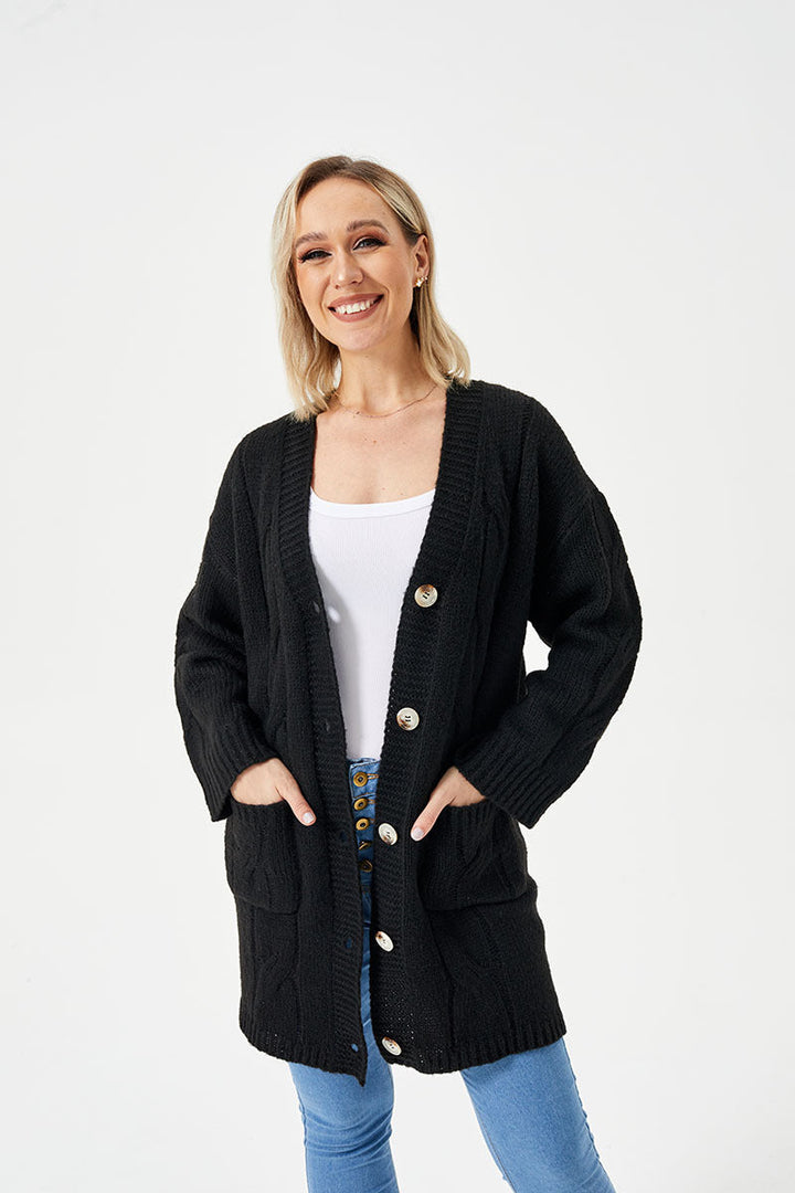 Leocadia relaxed long cardigan sweater – image 7
