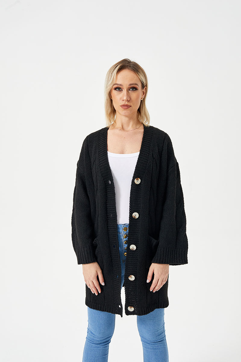 Leocadia relaxed long cardigan sweater – image 8
